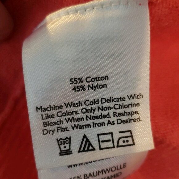 EUC women's Eddie Bauer lightweight coral cardigan size M - Picture 2 of 6